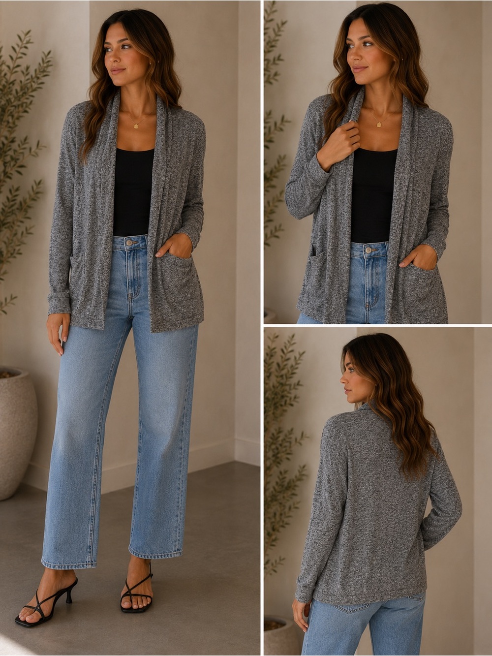 Athleta Charcoal Cardigan